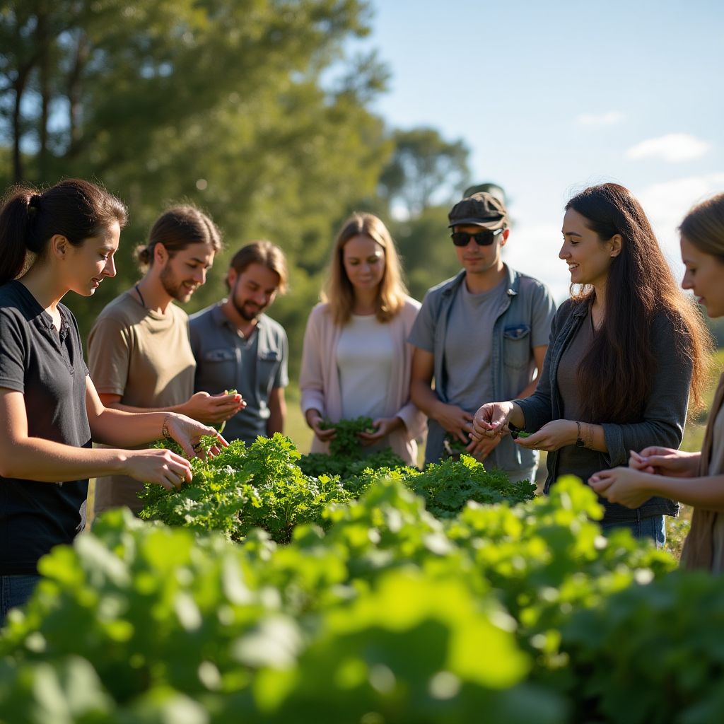 Educational workshop on farm